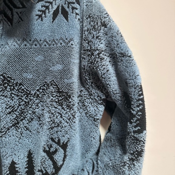 Vintage Fleece Jacket with Nature Design - Women’s Size 1X - 90’s Cottagecore - Picture 3 of 5